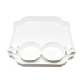 thumbnail image 1 of Bag Top Tray Organizer For Most Hole Totes, Divided Insert With Cup Holders & Phone Slot, Storage Rack For Pool, Travel & Beach Accessories, White, 1 of 6