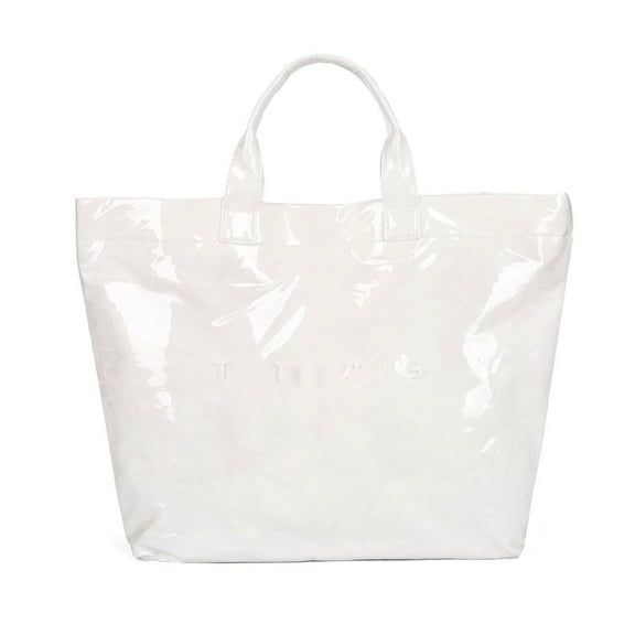 Bag Tote,Plastic Tote,Christmas Plaid PVC Tote Bag for Women Letters Print Tote Bag Plastic Handbag For Shopping Christmas Gift, Messenger Bag Tear-Proof Large-Capacity(White)