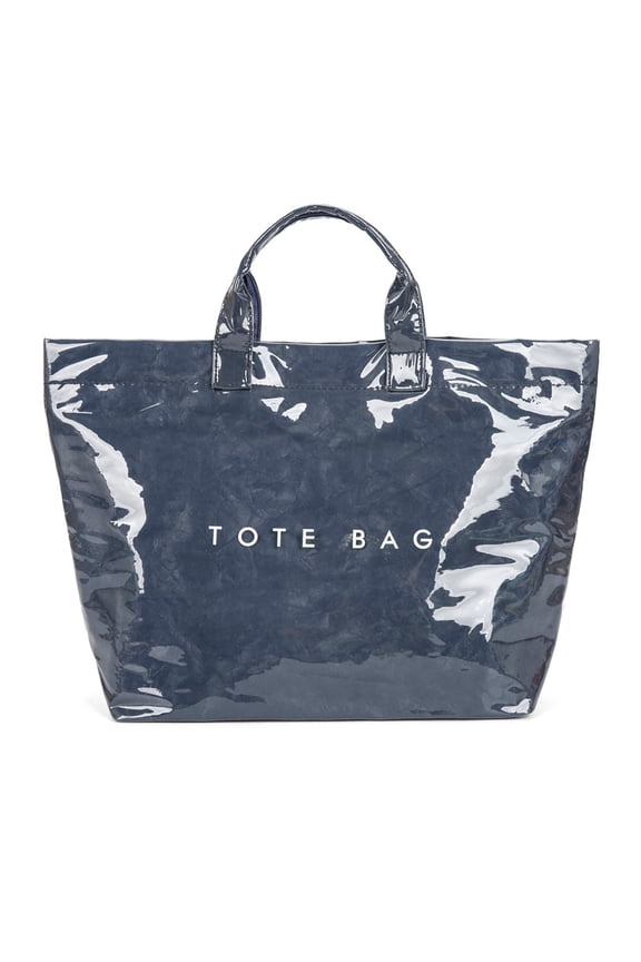 Bag Tote,Plastic Tote,Christmas Plaid PVC Tote Bag for Women Letters Print Tote Bag Plastic Handbag For Shopping Christmas Gift, Messenger Bag Tear-Proof Large-Capacity(Navy)