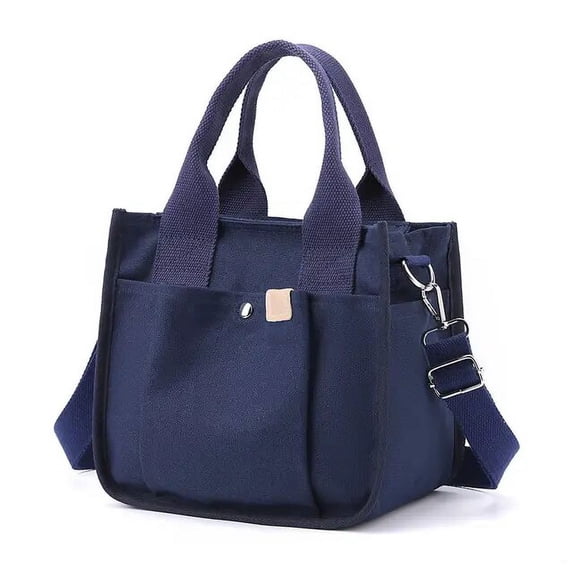 Bag Women Shoulder Bag Canvas Handbag Large Capacity Crossbody Bag Women DEEP BLUE