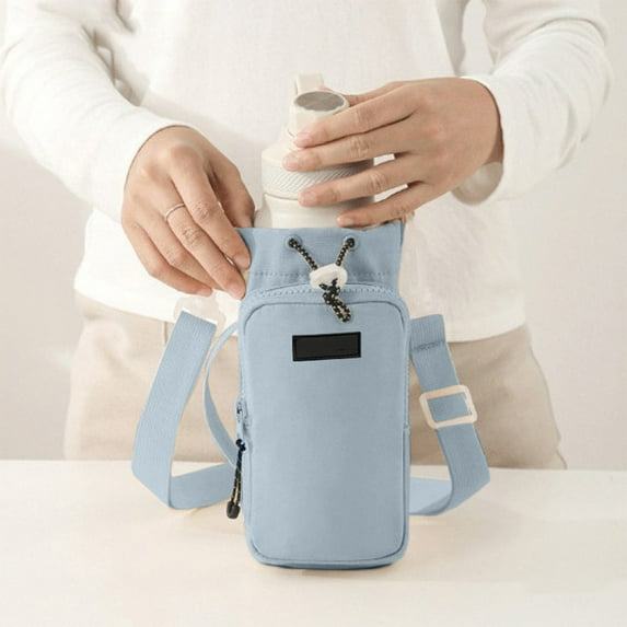 Bag for Women, Unisex Outdoor Crossbody Water Bottle Bag Insulated Portable Shoulder Sling Pack For Hiking Or Travel Leakproof Slim Waist Pack Fits Cup Phone Keys Power Bank, Family Gifts