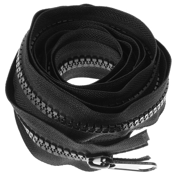 FONDOTIN Black Invisible Zippers for Clothing, Crafts, Sewing, Iron-On and Fabric Zippers