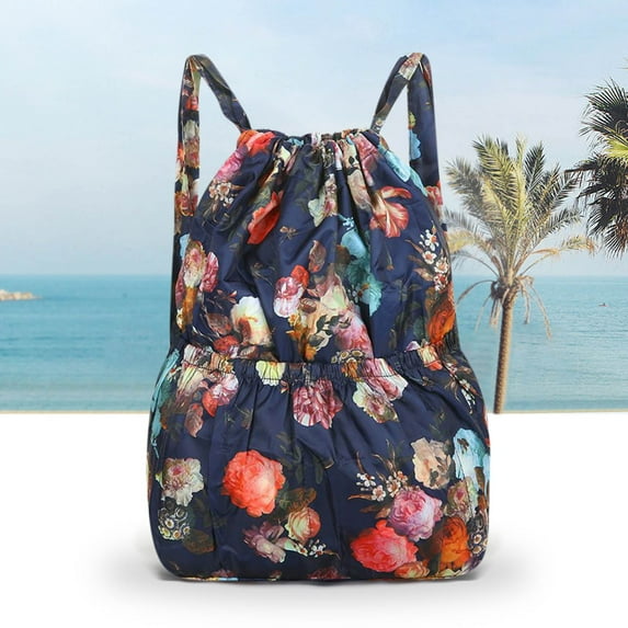 Bag for School, Drawstring Foldable Large Capacity Wet and Dry Separation Backpack, College Backpacks