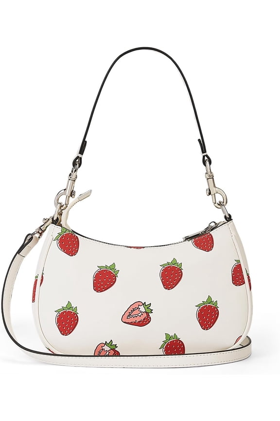 Bag for Women Cherry Purse Cute Fruit Print Purse Small Crossbody Hobo Bag with Strawberry Print