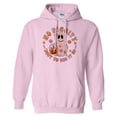 thumbnail image 1 of Bag it up Halloween Hoodie Sweatshirt Unisex X-Large Pink, 1 of 5