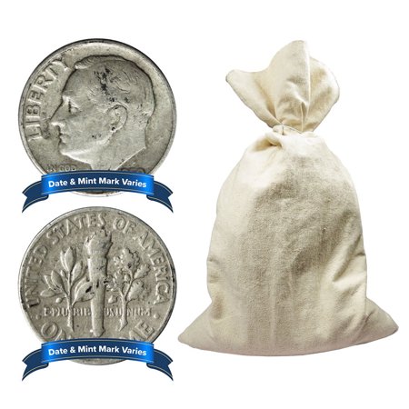 Bag of 1000 - $100 Face Value Full Dates 90% Silver Roosevelt Dimes