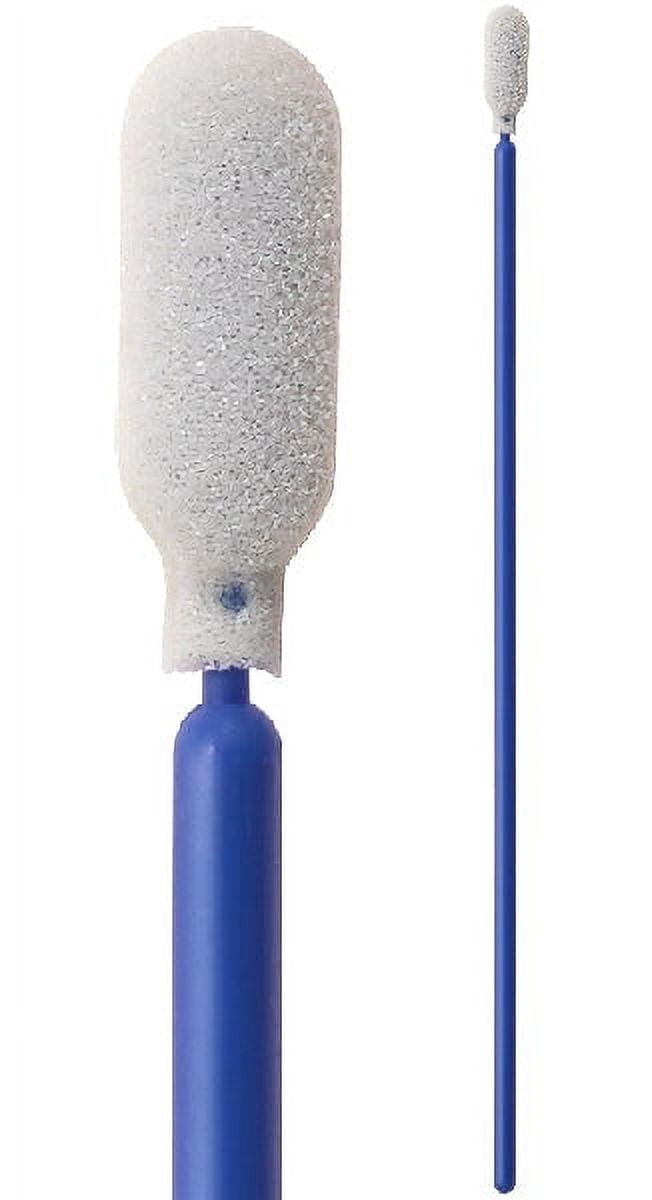 (Bag of 50 Swabs) 71-4505: 6.47” Overall Length Foam Swab with Flexi-Tip Foam Mitt and Polypropylene Handle