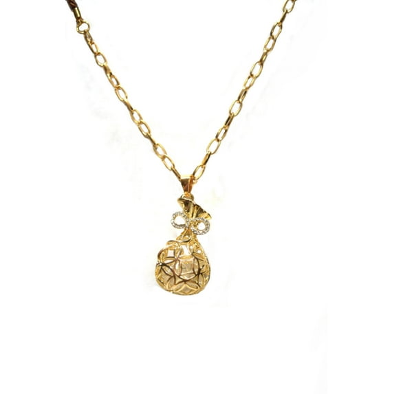Bag of Diamond Crystal Shap Diamonds in a See through Anti-Tarnish Goldtone Bag Jewelry 482
