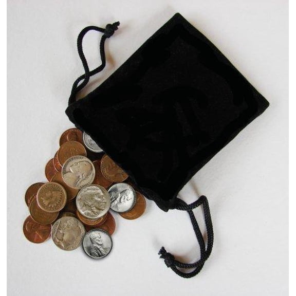 Bag of Fifty Various Coins w/ three coin