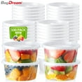 thumbnail image 1 of BagDream 100 Set 8oz Deli Containers with Lids Airtight Food Storage Containers Plastic Storage Containers Soup Slime Overnight Oat To Go Containers Slime Containers, 1 of 7