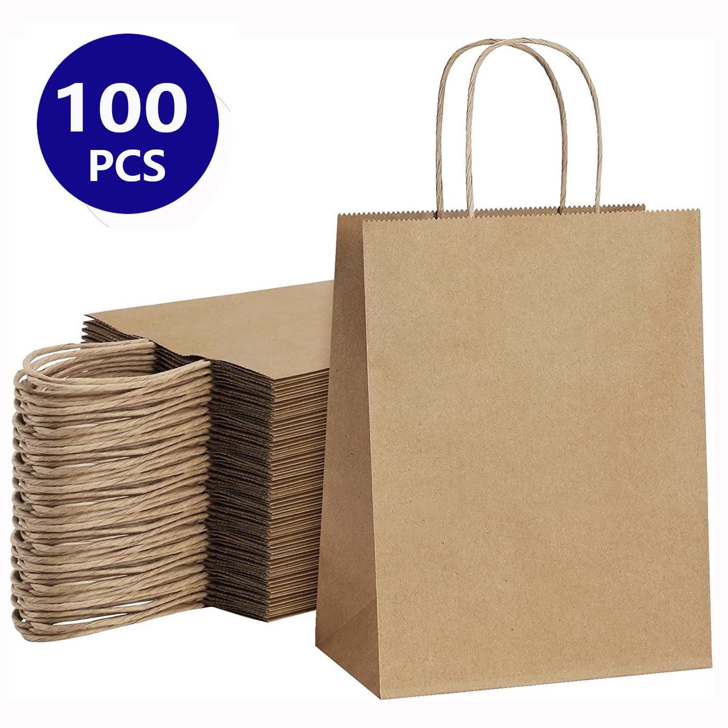 BagDream Kraft Paper Bags 5x3x8& 8x4.25x10& 10x5x13 25 Pcs Each