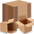 thumbnail image 1 of BagDream 4x4x4 Small Shipping Boxes Brown Corrugated Cardboard Paper Boxes for Small Bussiness, Packing and Mailing, 25 Pack, 1 of 7