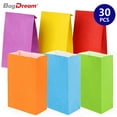 thumbnail image 1 of BagDream 30 Pack Paper Party Favor Bags 6 Assorted Colors Small Gift Bags 5x2.95x9.45 Inches Goodie Bags Wrapped Treat Bags for Kids Birthday Party, 1 of 8