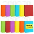 thumbnail image 1 of BagDream 48 Pack Rainbow Gift Bags with Handles, 8x4.25x10.5 Multi-Color Paper Party Favor Bags for Goodies Kids Birthday Baby Shower Wedding, 1 of 8