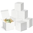thumbnail image 1 of BagDream 50 Pack White Gift Boxes with Lids, 4x4x4" Small Cardboard Gift Boxes for Bridesmaid Proposal, Presents, Christmas, Wedding, 1 of 8