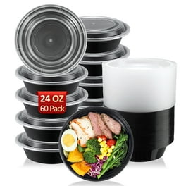 Sazon 16oz Rectangular Meal Prep Containers 150 Pack, Reusable, Stackable, Microwave/Dishwasher/Freezer Safe, BPA Free
