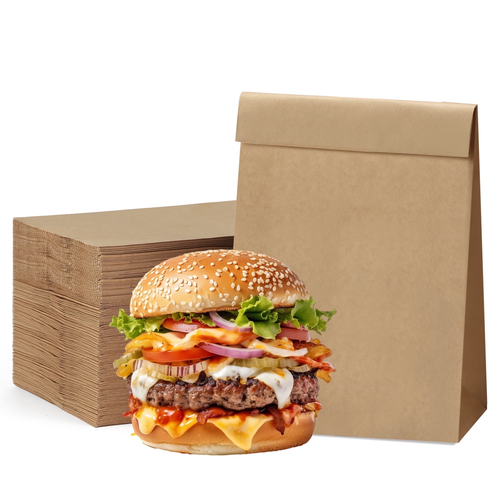 BagDream Kraft Paper Lunch Bags Inches Pack of 100
