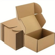 BagDream Recycled Small Shipping Boxes Brown Corrugated Cardboard Box for Packaging, Mailing, Small Business, 6"x4"x3", 25 Count