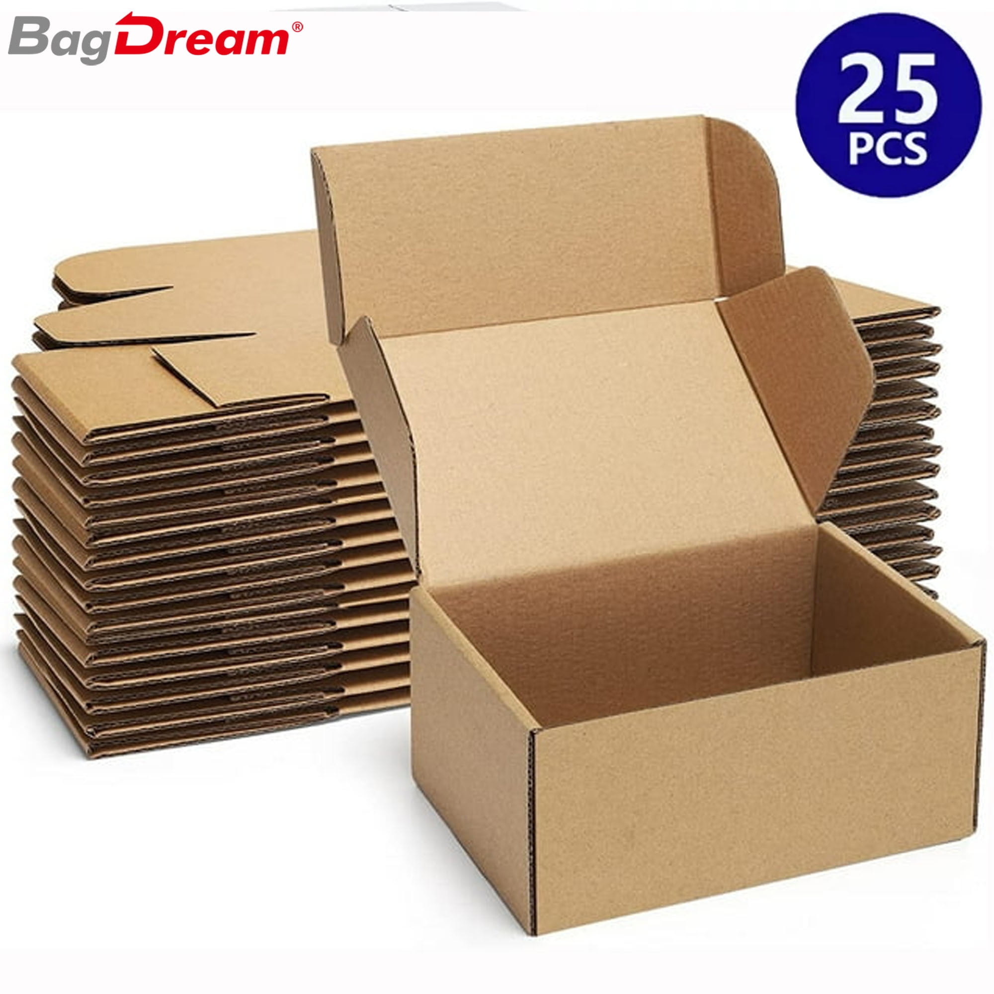 25 Pack Corrugated Packaging Boxes for Shipping Cardboard Mailers for Small Business Boutiques Mailing Gifts Gift Boxes for Wedding Reception Bridal Shower Black 6x6x2 in Walmart