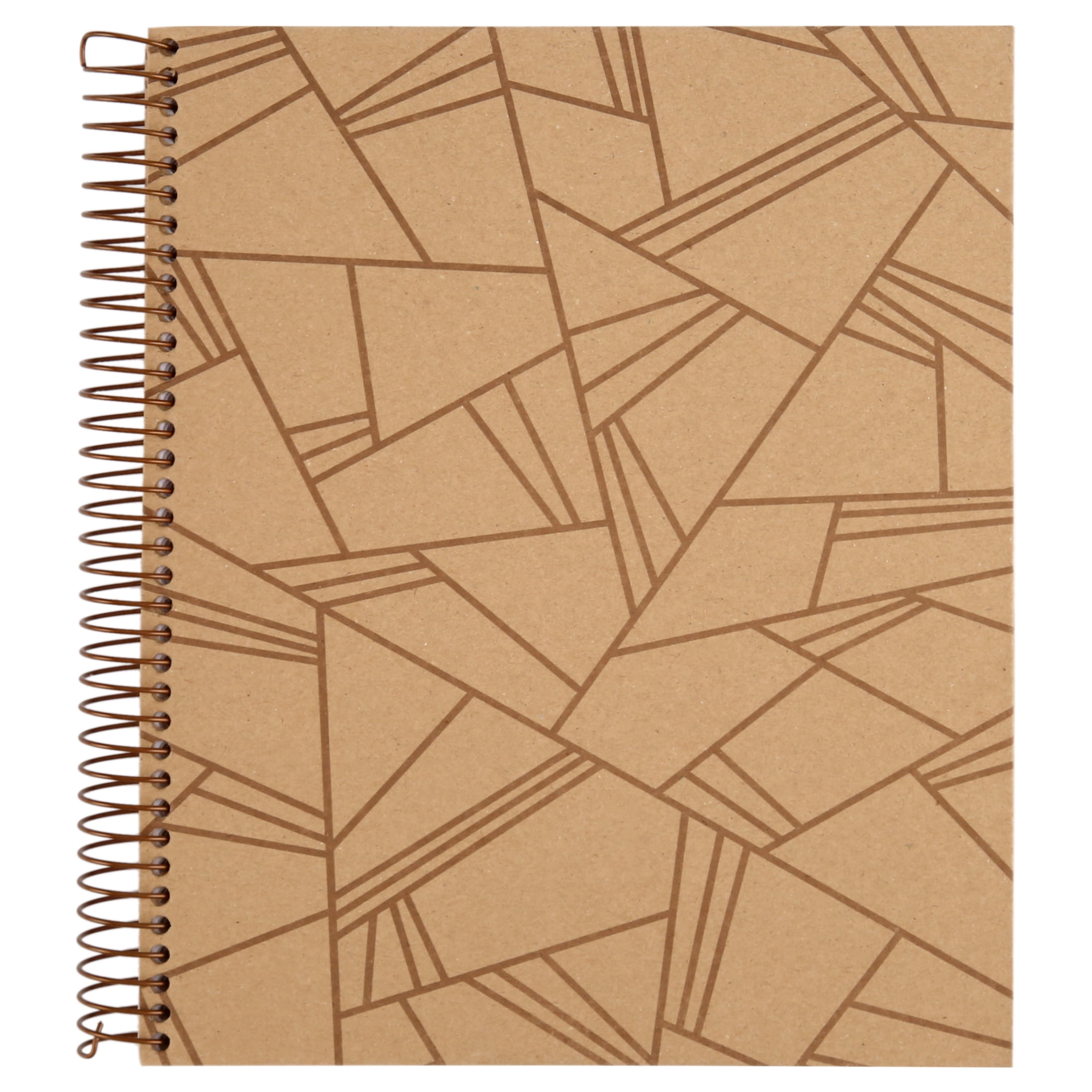 Bagasse Notebook 5 Subjects 200sheets 5 Pocket Dividers, Kraft FSC