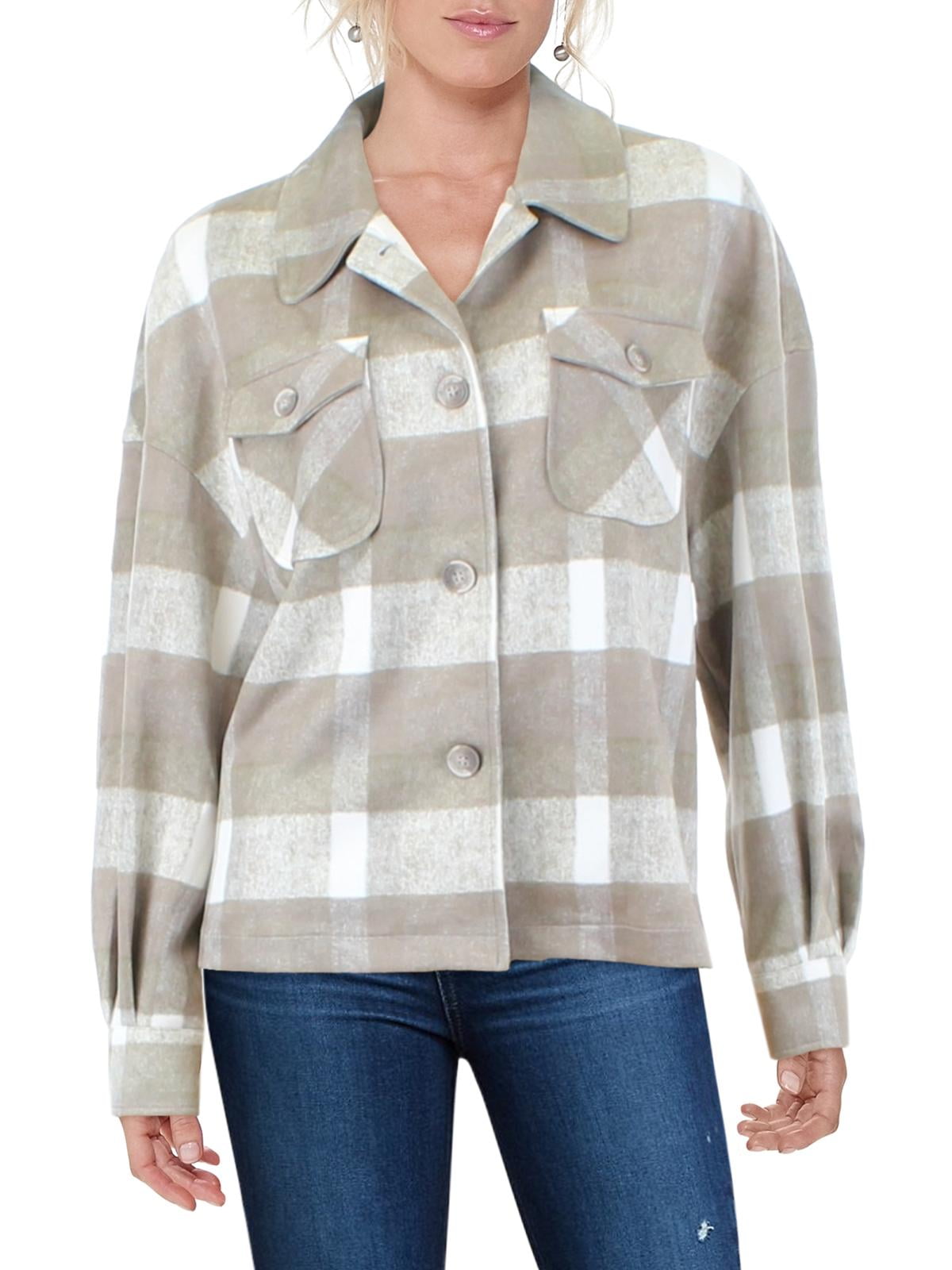 Bagatelle Womens Lightweight Warm Shirt Jacket Walmart
