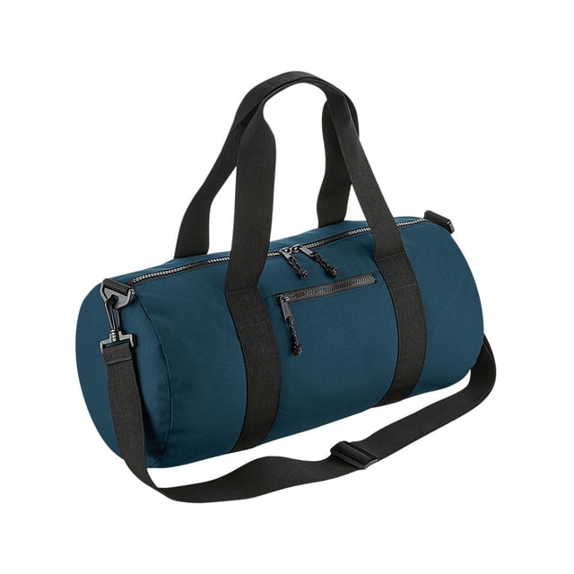 Bagbase Barrel Packaway Duffle Bag - Graphite Grey Foldable Travel Bag, 210D Polyester