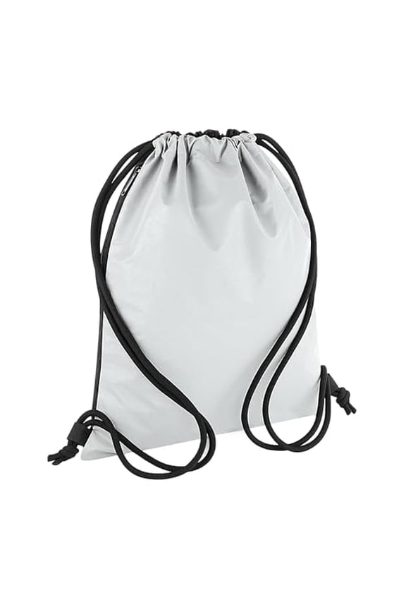 Bagbase Reflective Drawstring Bag (One Size) (Silver)