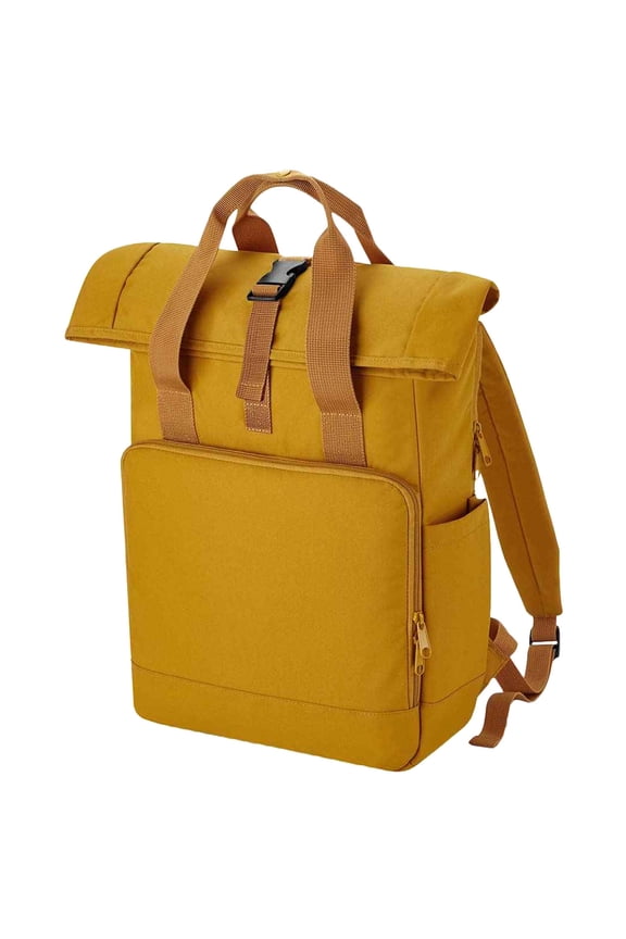 Roll Top Recycled Twin Handle Laptop Backpack