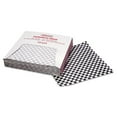thumbnail image 1 of Bagcraft P057800 12 in. x 12 in. Grease-Resistant Paper Wraps and Liners - Black Check (5000/Carton), 1 of 4