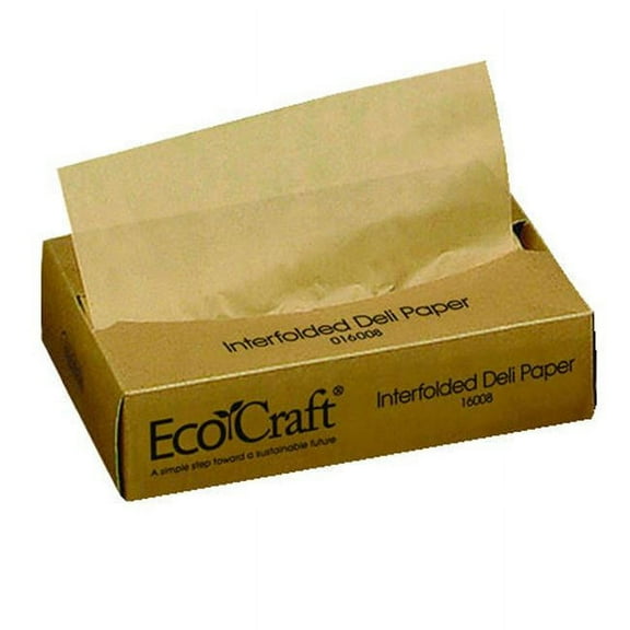 Bagcraft Paper Con BGC 010001 6 x 10.75 Eco-Wax  Soy Blnd Bkry Tiss 10-1M