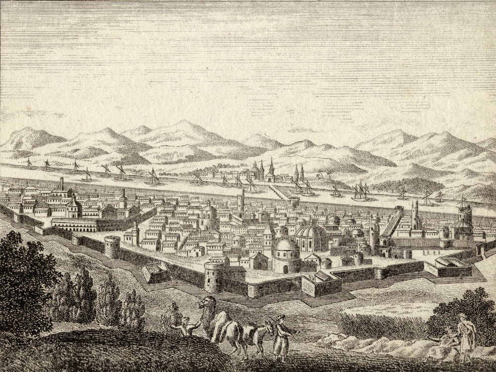 Bagdad Iraq In Late 18Th Century Canvas Art - Ken Welsh Design Pics (17 x 13)