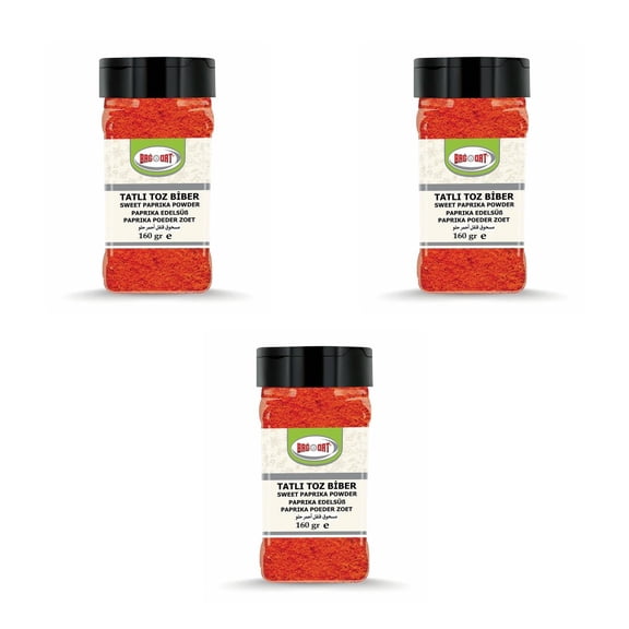 Bagdat Sweet Paprika Powder 160, 160 g (5.6 oz), 3 Pack