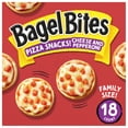 thumbnail image 1 of Bagel Bites Cheese & Pepperoni Mini Pizza Bagel Frozen Snacks, 18 ct Box, 1 of 14