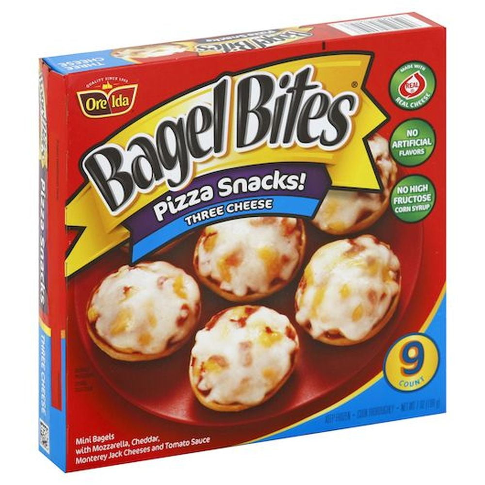 Bagel Bites Three Cheese Pizza Snack, 7 Ounce 8 per case