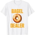 thumbnail image 1 of Bagel Dealer funny Everything Bagel Pretzels Bagels Baker T-ShirtMen's and women's pure cotton short-sleeved shirts, 1 of 7