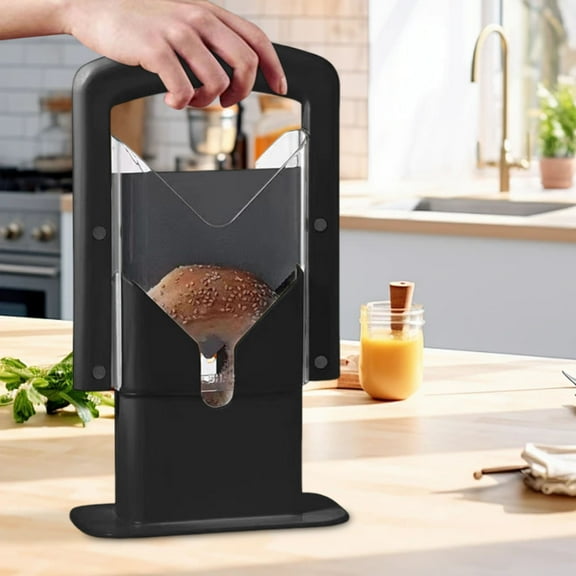 Bagel Slicer, Bread Cutter, Portable Bagel Guillotine, Even Slices for Toaster, Kitchen Tool, 1 Count