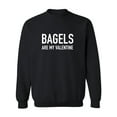 thumbnail image 1 of Bagels Are My Valentine Crewneck Sweatshirt, 1 of 2