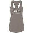thumbnail image 1 of Bagels Are My Valentine Racerback Tank, 1 of 2
