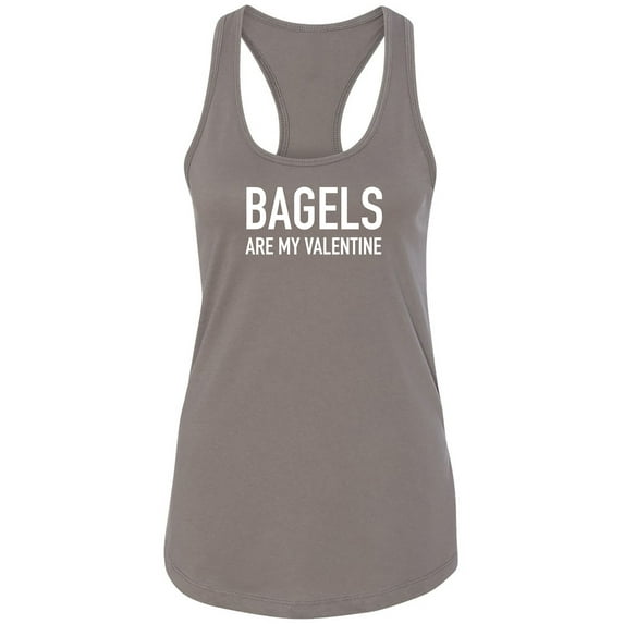 Bagels Are My Valentine Racerback Tank
