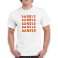 thumbnail image 1 of Bagels Men T-Shirt, Male Large, 1 of 4