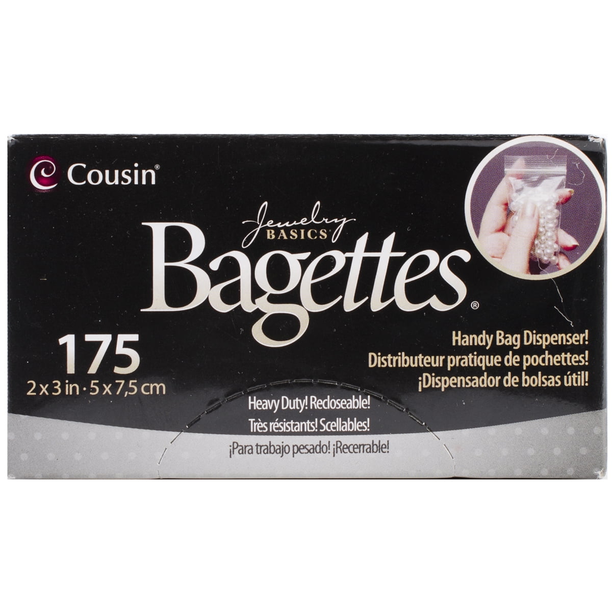 Bagettes Heavy-Duty Reclosable Bags, 175/Pkg, Clear
