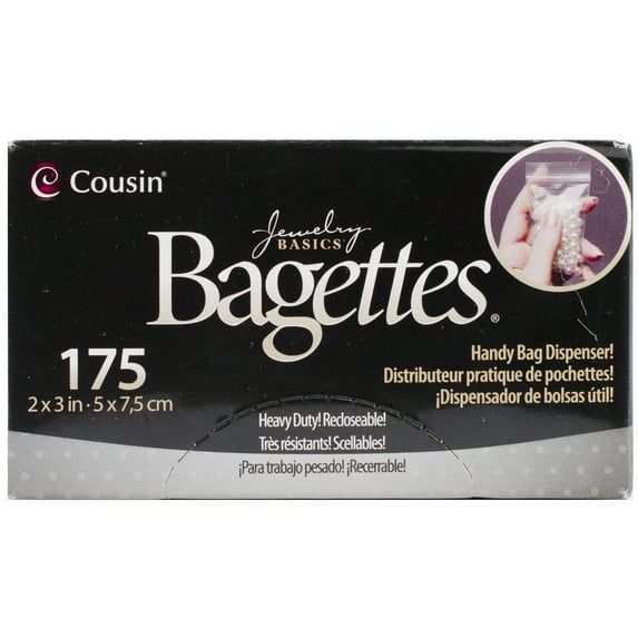 Bagettes Heavy-Duty Reclosable Bags, 175/Pkg, Clear