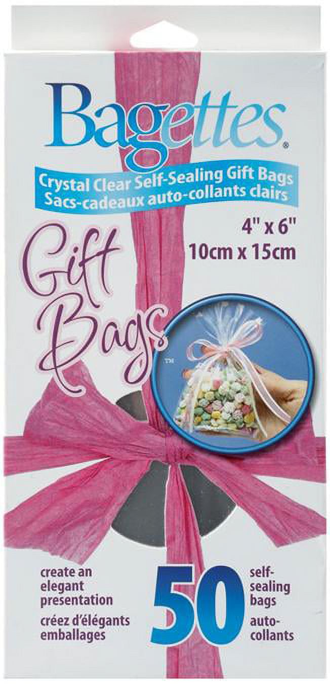 Bagettes Selfsealing Gift Bags 4"x6" 50