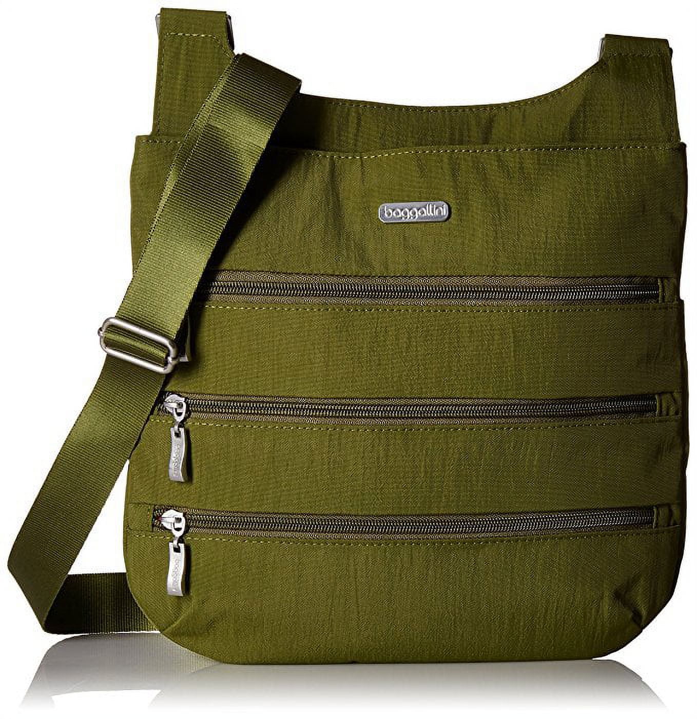 Baggallini Big Zipper Travel Crossbody Bag, Pacific, One Size