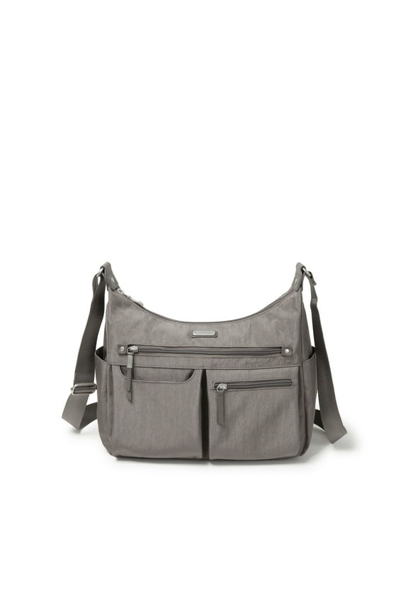 New Classic "Heritage" Anywhere Large Hobo with RFID Phone Wristlet Sterling Shimmer