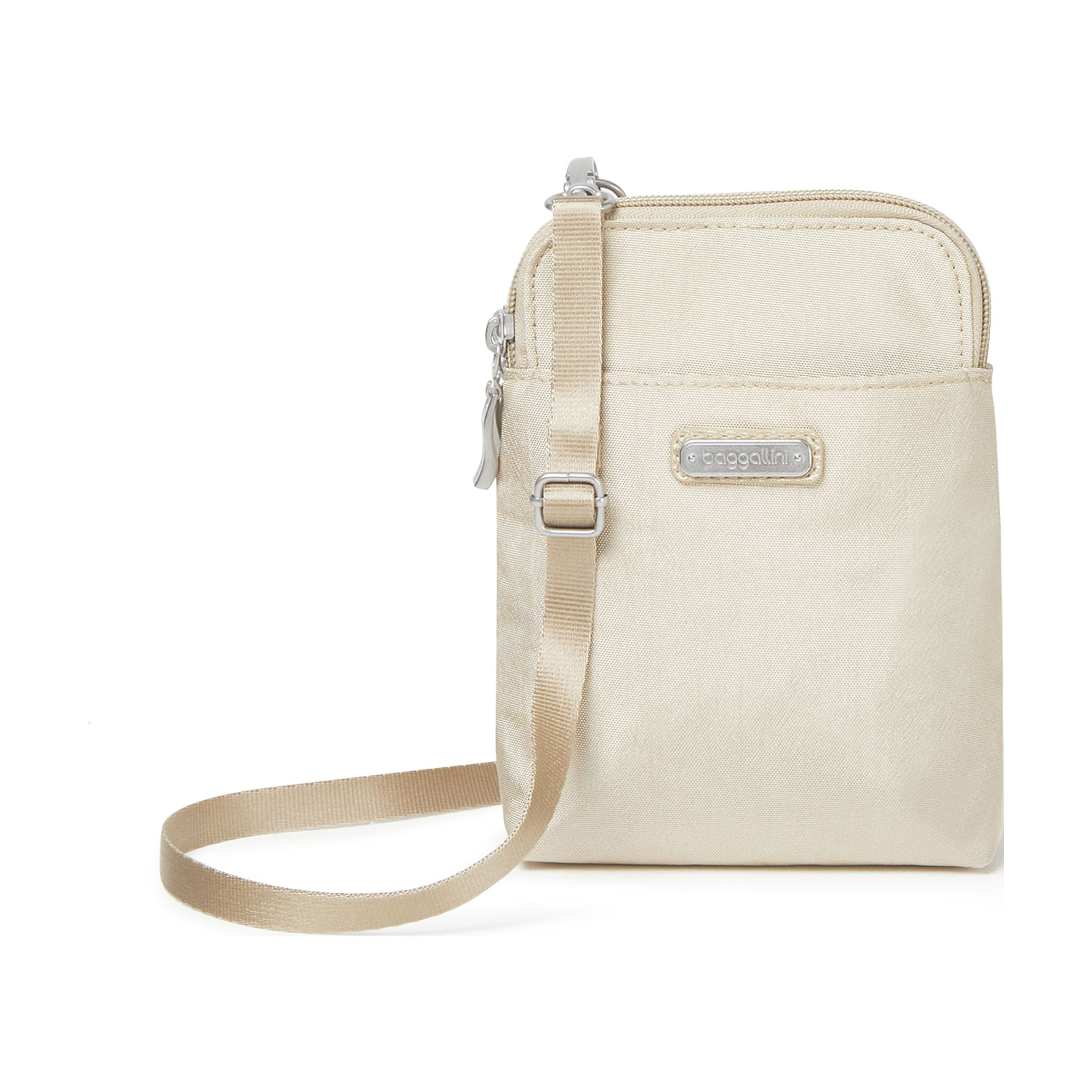 Baggallini Take Two RFID Bryant Crossbody (Champagne Shimmer