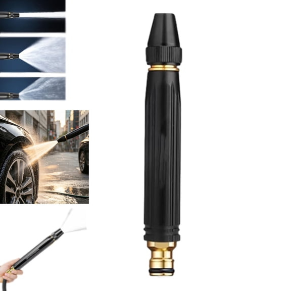 Bagged Outdoor Multi-Use Sprayer, Booster-Equipped High-Pressure Nozzle with Pagoda Connector for Car Washing and Plant Watering, Ideal for Active Families, Essential Cleaning Equipment