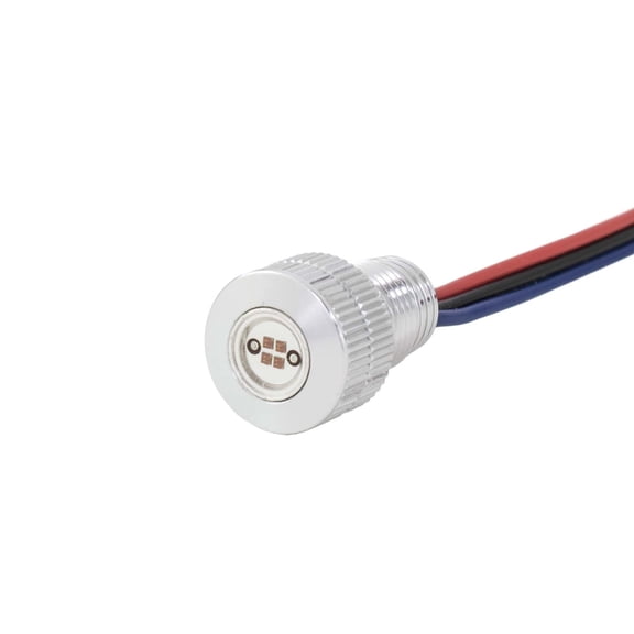 Baggernation BOLTS-DRL-S Lightning Bolts Led Light - White/Amber - Silver