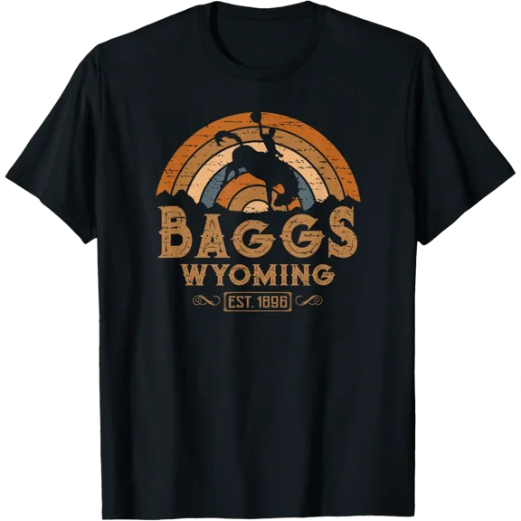 Baggs Wyoming WY Retro Style Rodeo Cowboy Frontier T-Shirt