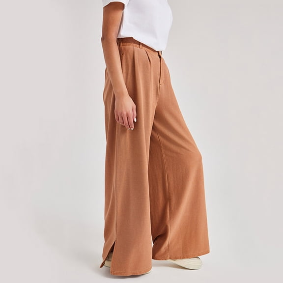 Baggy Barrel Pants For Women Trendy Mid Waist Wide Leg Ankle Pants Vintage Loose Pants Streetwear